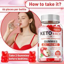 BUPORAI Keto + Apple Cider Vinegar Gummies - Promote Metabolism, Maintain Normal Appetite And Digestive Function, And Lose Weight - 60pcs - 60 viên kẹo dẻo - Xem 7