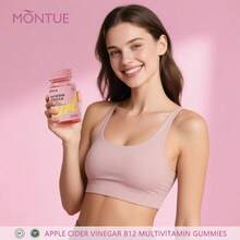 MONTUE Gomitas Premium Feminine Balance - Equilibrio del pH con prebióticos, mezcla de probióticos Lactobacillus y piña hawaiana para reforzar el sistema inmunitario, veganas, 60 gomitas (30) - 30 - Ver 2