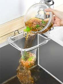 不锈钢三支架过滤器、带三支架过滤器、水槽过滤器、厨房剩菜水槽过滤器、侧水槽过滤器、厨房水槽角落过滤器、厨房水槽网袋、厨房用品 - 彩色 - 查看 14