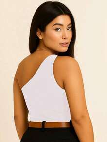 Women's Plain Bodysuit Animal Argyle Bamboo Bat Beach Butterfly Knot Car Cartoon V-Neck Christmas Casual Fabric High Cut Bodysuit Stage & Concert Homecoming Birthday Party Holiday Travel Bachelorette Party Daily Summer Spring - 白色 - 查看 2