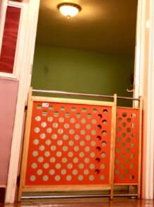 Barrera autoajustable de máxima seguridad - Naranja Coral - Ver 1