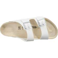 Birkenstock Unisex Arizona Sandals Soft Footbed - 白色 - 查看 3