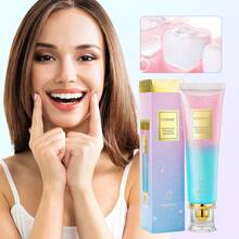 Hailicare Nicotinamide Dazzle White Toothpaste Fresh Breath, Personal Care Protect Teeth Removes Stains Basic Cleaning Oral Care,Freshens Breath Travel Accessories Must Have Teeth Whitening  Hygiene Products Bathroom Accessories Toothpaste - 藍粉紅色 - 查看 10