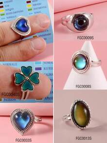 Anillo que cambia de color - Plateado - Ver 10