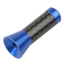 1 pièce Antenne de voiture en fibre de carbone, antenne radio de voiture, accessoire de modification d'antenne courte/longue en métal aluminium