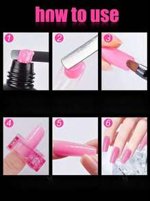 10个塑料指甲夹，水晶胶固定夹，指甲模具，美甲工具，指甲板，延长胶，塑形夹