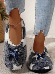 Women's Cute Indoor Slippers, Machine Washable Floor Slippers