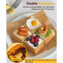 Katbite 130 Pcs Parchment Paper Sheets, 9x13 Inches Unbleached Baking Paper Non-Stick For Gently Baking, Pre-Cut Parchment Paper Suitable For Baking, Cooking,Air Fryer [Balanced Series] - 10 Inch 130 Pcs - View 5