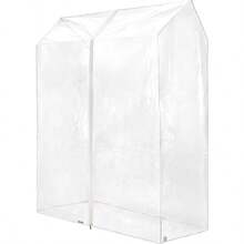 117cm Coat Rack Cover, Clear Plastic, Dust Protection