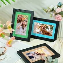 15 Pack 5x7 Picture Mats, Mixed Colors Frame Mattes For 4x6 Pictures Photo Frame Mat Core Bevel Cut Mat Board Show Kit For Photos, Prints, Artworks