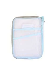 1Pc Double Layer Mesh Classification Bag, Exam Tutoring Bag, Elementary School Student Handbag, Book Carrying Bag - Multicolor - View 6