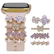 4pcs Universal Silicone Watch Band Decoration Ring, Decoration Studs, Suitable For Apple Watch - Multicolor - View 37