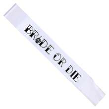 Bộ quà tặng trang trí tiệc độc thân "Cô dâu hay chết" Till Death Do Us Party kèm ruy băng và ly dự tiệc - Nhiều màu - Xem 12