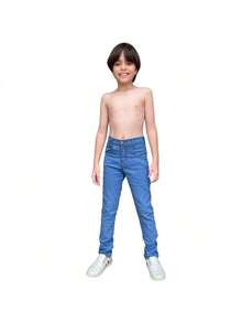 KIT 2 Men's Jeans, Boys' Jeans, Children's Jeans, Youth Jeans With Lycra, 8 To 16 Years Old - 彩色 - 查看 9
