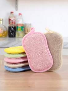 Esponja de cocina de alta densidad para limpiar platos y la cocina, borrador de esponja de poliuretano multifuncional, cepillo de cocina reutilizable y lavable para limpiar ollas y platos sin desprendimiento, paños de limpieza de cocina de varios colores para platos, ollas, sartenes - Frotado suave, para superficies delicadas, cepillo para lavar platos