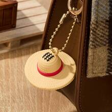 Miniso One Piece Series LUFFY Straw Hat Shaped Small Pendant, Exquisite Details Restore the Classic, Share Sailing Fun as Decoration or Collection (1 PC) - 彩色 - 查看 2