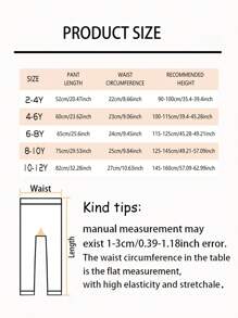 8pcs Kids' Solid Color & Printed Cropped Leggings, Colorful Rainbow Unicorn Tights, Versatile For Spring/Autumn, Can Be Worn Inside Or Outside