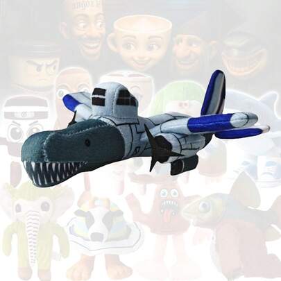 Italian Brainrot Plush,Bombardiro Crocodilo Plushies,Soft Cute Stuffed Animals Inspired Plush Toy Gifts For Kids And Adults