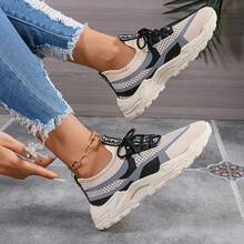 Women's Sneakers, Spring New Thick Sole Breathable Soft Bottom Non-Slip Lightweight Running Casual Travel Shoes