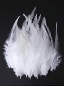 50Pcs/Lot Randomly Mixed 8-15cm White Feathers Diy Jewelry Decoration Feather For Needlework And Handicrafts Accessories Dreamcatcher Decor Plumes