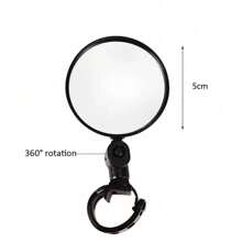 Universal Motorcycle Bike Handlebar Rearview Mirror Adjustable 360 Rotation