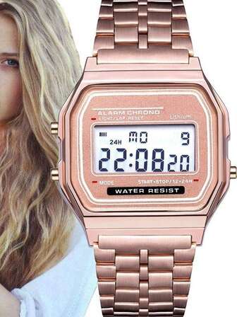 Herrklocka Mode LED Digitala Klockor Herr Sport Militär Armbandsur Vintage Silikonarmband Elektronisk Klocka