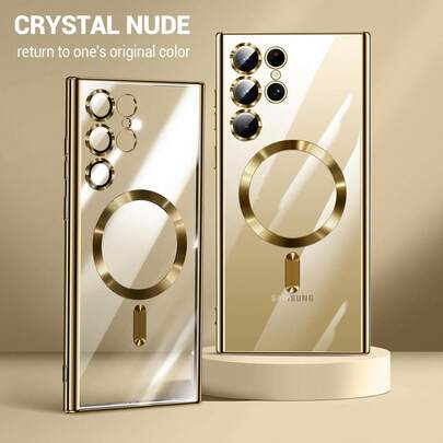 兼容三星S25、S25+、S25 Ultra、S25 Edge手机壳，支持无线充电，电镀边缘防震，提供全方位保护。也兼容S24、S24+、S24 FE、S24 Ultra、S23、S23+、S23 FE、S23 Ultra、S22、S22+、S22 Ultra、A35、A55、A05、A15、A06、A16以及16、15、14、13、12、11 Pro Max Plus、7、8、SE、7P、8P、X、16e。