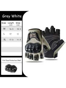 1 双透气手套可调节透气半指手套 | 男女款摩托车手套 - 人体工学设计，带通风孔，黑色/橙色装饰 - 户外骑行、自行车、电动滑板车骑行装备、骑行配件、安全贴合手套 - 彩色 - 查看 9