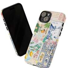 Phone 1PC Coquetttee Italian Summer Collage Phone, Coastal Italy Phone,  16 15 14 13 12 11 Pro ...Her, Mom - 白色 - 查看 3