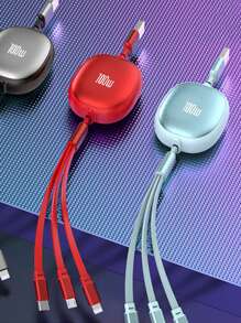 OIITH OIITH 3-In-1 Data Cable,100W Fast Charging Charger Cable,USB To Type-C/Micro/Lightning Fast Charging Charger Cable,Retractable Automatic Rope, Multi-Function Data Cable Winder,Compatible With Iphone ,Charging Cable Compatible With Iphone 16/16 Pro/15/15pro/14/13/12/11/ S24/S23/S22/S21, Universal Efficient Charging Adapter Compatible With IPhone, Android, Camera, MP3 Universal Adapter