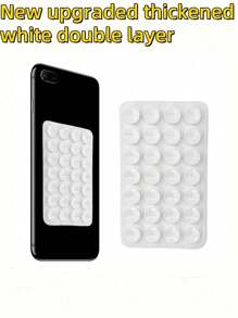 1pc Double Sided Suction Cup Phone Holder, Silicone Suction Cup Phone Case Adhesive Phone Grip Hands Free Phone Grip Silicone Phone Holder For Phone Accessories, Phone Cases, Octobuddy, Holiday Essentials, Sticky Phone Grip, I Phone Case, Phone Stand, Phone Stand, Desk Accessories, Sticky Phone Grip, Phone Accessories, Phone Grip, Octo Buddy.