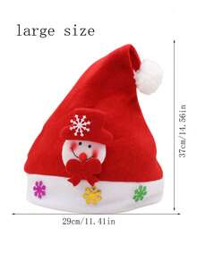 1 Stück Weihnachtsmann Plüschmütze, Weihnachtsparty Kostümmütze, Weihnachtsdekoration Heimdekoration Weihnachtsdekorationen Raumdekoration Winter - Verschiedenfarbig - Übersicht 13