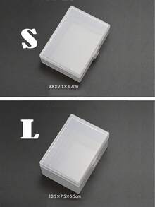 Hộp đựng bài tây trong suốt, hộp đựng bài tây bằng nhựa bền - trong suốt, hình chữ nhật với khóa cài chắc chắn dành cho bài poker và danh thiếp - chống thấm nước, hộp đựng đa năng để sắp xếp đồ đạc. - Nhiều màu - Xem 3