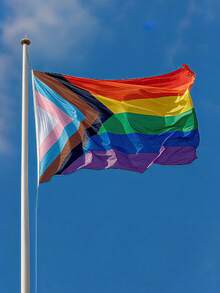 1pc, 3x5 Ft LGBTQ+ Rainbow Flag Gay Progress Pride Banner Flags, Love Is Love Banner, Gay Pride Bisexual Lesbian Pansexual Transgender Non Binary Asexual, Pride Room Decor, Pride Day Party Favor, Pride Day Outdoor Decoration - Multicolor - View 7