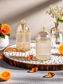 1 Set Spoon With Storage Jar, Modern Tableware Organizer Suitable For Restaurant, Home, Halloween, Christmas Party And Wedding, Cutlery Accessories