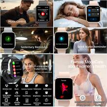 KENPANG 2025 New Intelligent Sports Health Watch Series 10 For Men And Women , Has HRV Monitoring, Heart Rate/Blood Pressure/Blood Oxygen/Sleep Monitoring, Female Physiological Period Tracking, 1.85-Inch Full Touch Screen, Bluetooth Calling, SOS, Music, NFC Access Control And Various Sports Modes, Which Is Suitable For Android /Ios And A Good Gift.