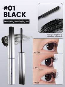 JUDYDOLL [双翼] 精华睫毛膏，丰盈，纤长，卷翘，防水，防晕染，速干睫毛膏，适合初学者，派对，音乐节，约会 - 01 黑色 - 查看 4