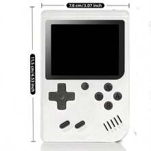 Portable Handheld Game Console, 3.0-Inch LCD Screen, Perfect For Parties, Supports Two Players, The Best Choice For Holiday Gifts, Give Your Boyfriend A Game Console As A Gift. - White - View 2