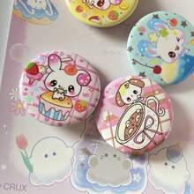 32mm süßer Kaninchen- und Hunde-Miniversiegelungsdekorations-Anstecker