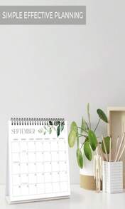 Aesthetic Desk Calendar 2025-2026 - Runs June 2025 Until December 2026 - Beautiful Small Flip Desktop Calendar For Easy Organizing - 白色 - 查看 4