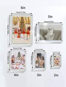 إطار صور مغناطيسي للثلاجة، خيارات الحجم 3/5/6 بوصة، ملصق صور إبداعي، لا يتطلب الحفر، ديكور للمطبخ والمكتب، بأسلوب إنستغرام، إطار صور مغناطيسي - متعدد الألوان - مشاهدة 5