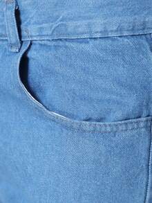Barão Balão Men's Jeans, Wide Leg Model - Mint Blue - View 8