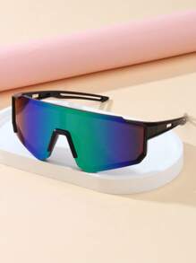 1 件儿童时尚眼镜，男女通用骑行、滑雪、登山经典多功能护目镜，适合旅行户外运动 - 彩色 - 查看 12