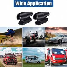 2入黑色汽車動物驅避器，通用超音波鹿哨，拋光表面，無需充電，戶外駕駛警示裝置，適用於鹿及其他野生動物 - 2pc動物驅趕器 - 查看 9