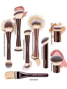 MAANGE 3件/7件/8件套面部化妆刷套装，包含散粉刷、腮红刷、指套粉底刷、修容刷、遮瑕刷、高光刷，是送给女性和女孩的旅行化妆工具礼物。化妆刷套装、化妆刷套装、化妆刷套装、化妆刷套装、完整化妆套装、化妆刷套装、完整化妆套装、化妆刷套装、化妆刷套装、化妆礼品套装