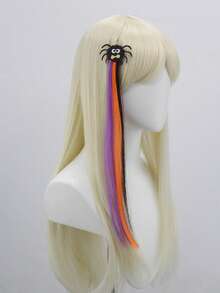 Adorable conjunto de accesorios para el cabello con temática de Halloween - Incluye diseños de castillo, sombrero de bruja, araña, gato negro y calabaza en un esquema de colores morado, naranja y negro. Ya sea para una fiesta o para ir a pedir dulces, ¡este conjunto te convertirá en la estrella del espectáculo!