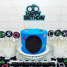 1 件 13 岁官方青少年电子游戏蛋糕装饰 - 生日主题精选，为 13 岁游戏派对装饰欢呼 - 彩色 - 查看 11