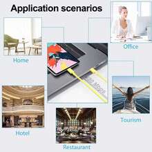 USB C 转 Type C 快速充电线 3.3 英尺/6.6 英尺/10 英尺，Type C 转 C 手机数据线兼容 17/16/15/Pro/Pro Max 快速充电，Type C 车载充电线兼容三星 Galaxy S25/S24/S23/S22/S21/S20 以及更多 USB C 设备 - 彩色 - 查看 9