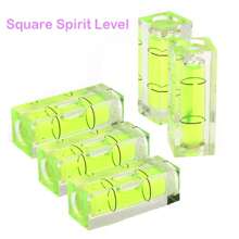 10x Square Mini Spirit Levelling Bubble Small Levels Vials Measuring Tester - Green - View 1
