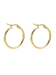 FOREVER QUEEN 1 par de brincos de argola Huggie de prata esterlina 925 para mulheres e meninas, brincos de argola hipoalergênicos e leves, brincos de argola circulares